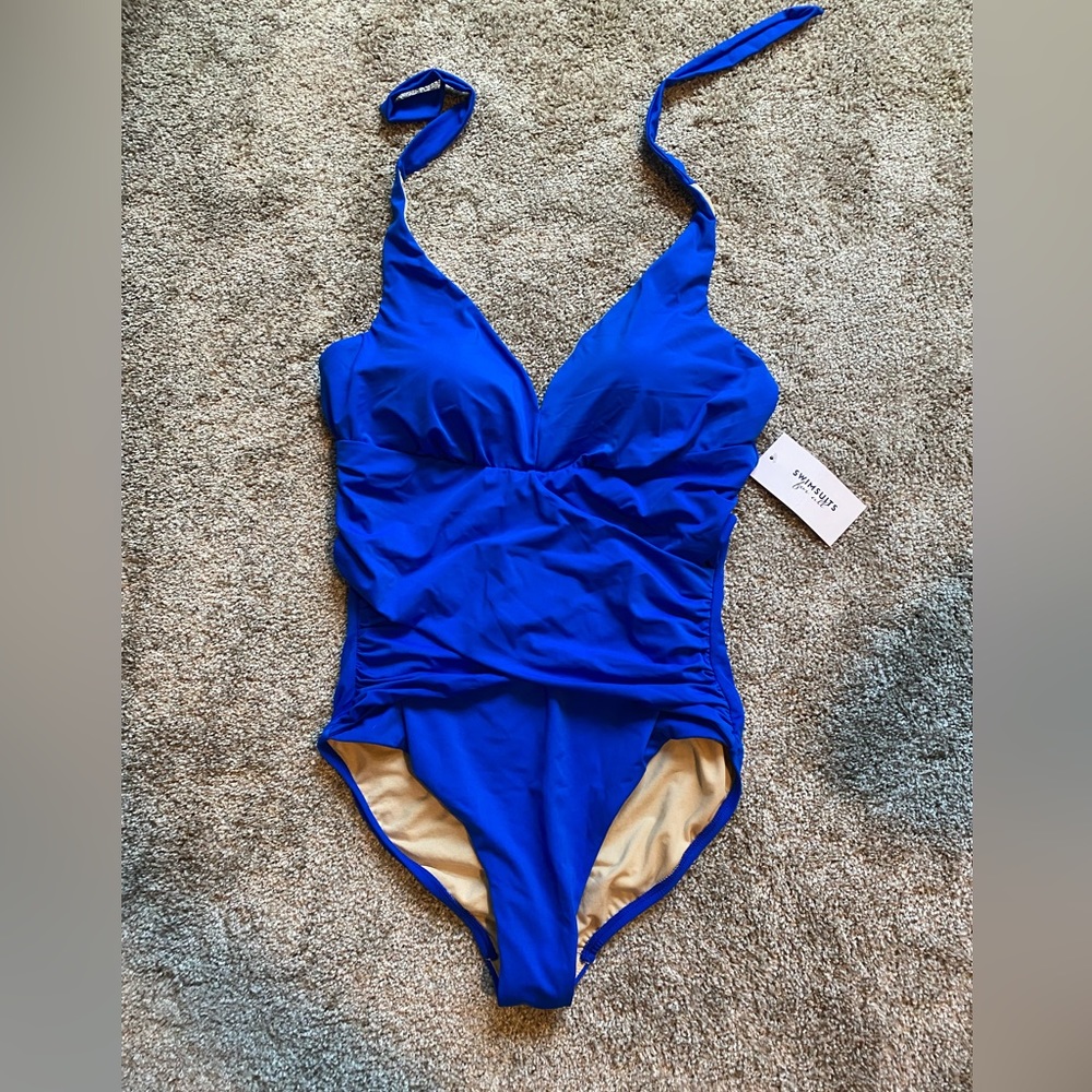 Swimsuits For All halter top one-piece